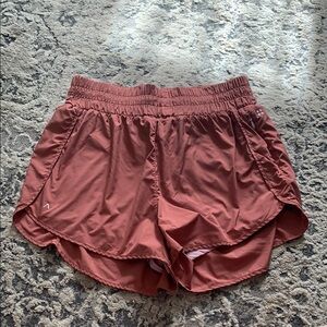 Rosy Brown  Athletic Shorts with Quick-Dry Fabric